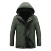 Heated Hooded Coat for Men Women Dual Independent Switches 9 Heating Areas Control 3 Temperature Thermal Windbreaker Outerwear for Camping Skiing Hiking
