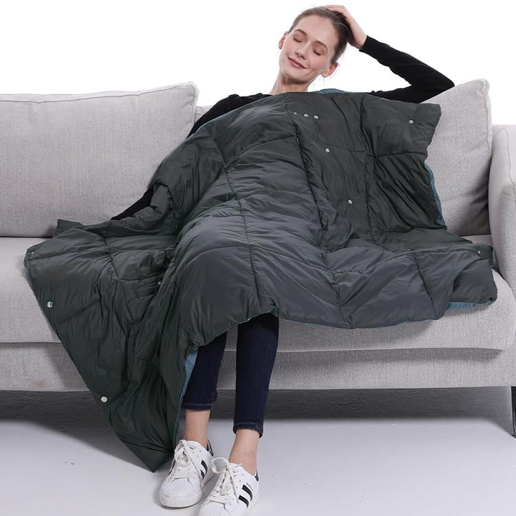 USB Electric Heated Wearable Blanket 3 Speed Temperature Adjustment 6 Heating Zones Winter Warm Heated Multifunctional Throw Vest Mat for Women Men Outdoor Camping Office