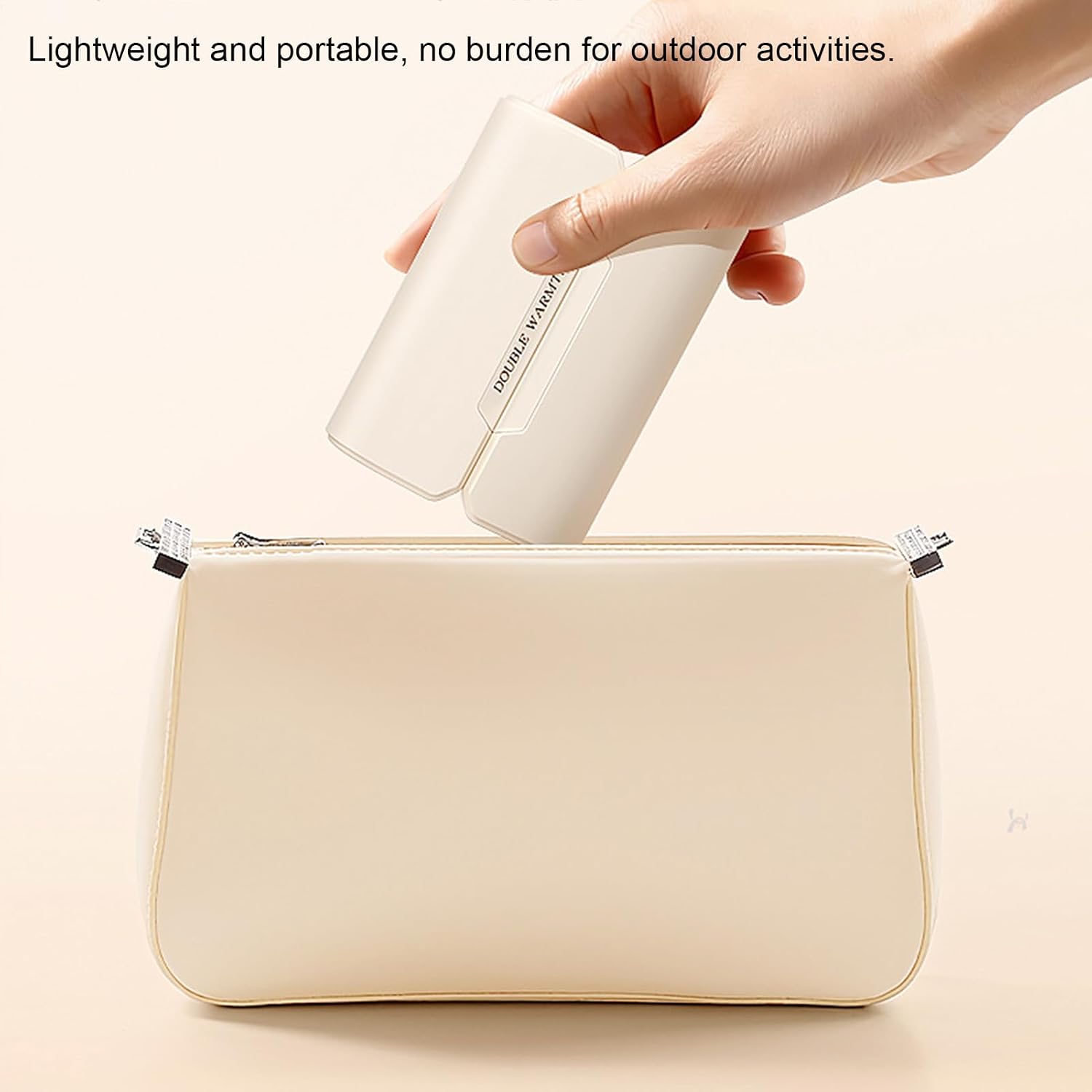 2-in-1 Dual-Palm Magnetic Rechargeable Electric Hand Warmer, Detachable Digital Display Adjustable 3 Temperature Settings Fast Heating Rechargeable Pocket Heater