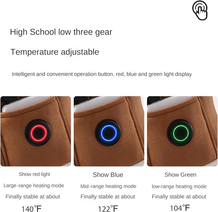 Electric Heated Snow Boots With 2*5000mAh Rechargeable Batteries 3-level Temperature Adjustment Waterproof Non-Slip Foot Warmer Slippers for Women Men