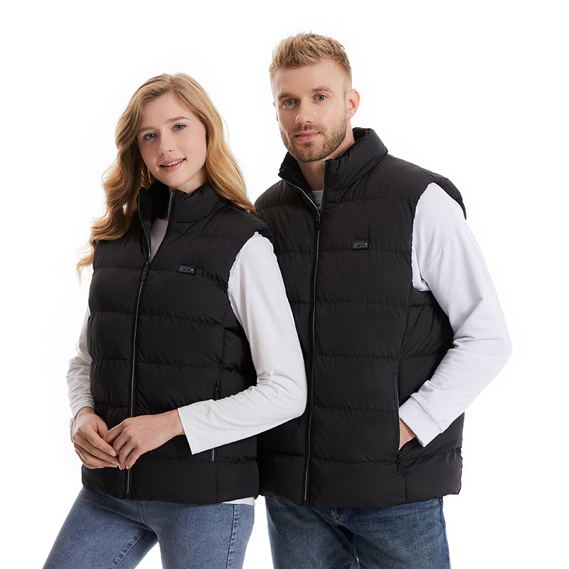 4 Control 21 Carbon Fiber Heating Pads Heated Body Warmer Vest for Women Men 3 Heat Adjustable Electric USB Charging Thermal Gilet