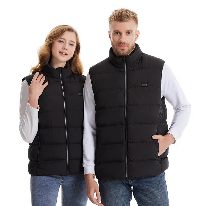 4 Control 21 Carbon Fiber Heating Pads Heated Body Warmer Vest for Women Men 3 Heat Adjustable Electric USB Charging Thermal Gilet