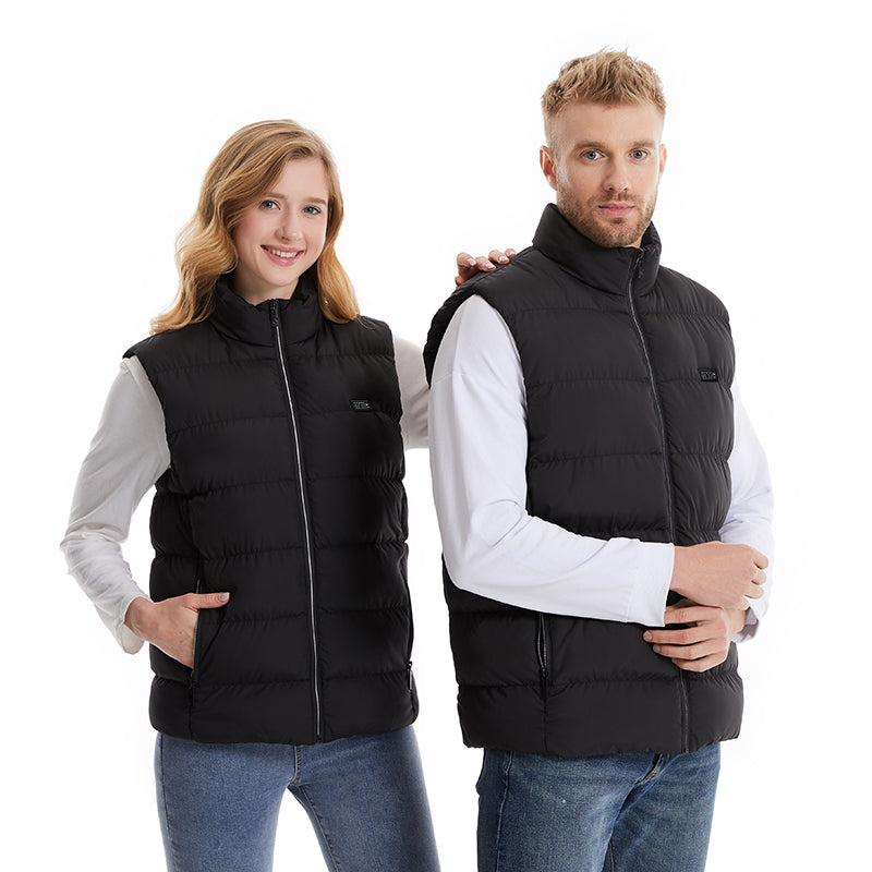 4 Control 21 Carbon Fiber Heating Pads Heated Body Warmer Vest for Women Men 3 Heat Adjustable Electric USB Charging Thermal Gilet
