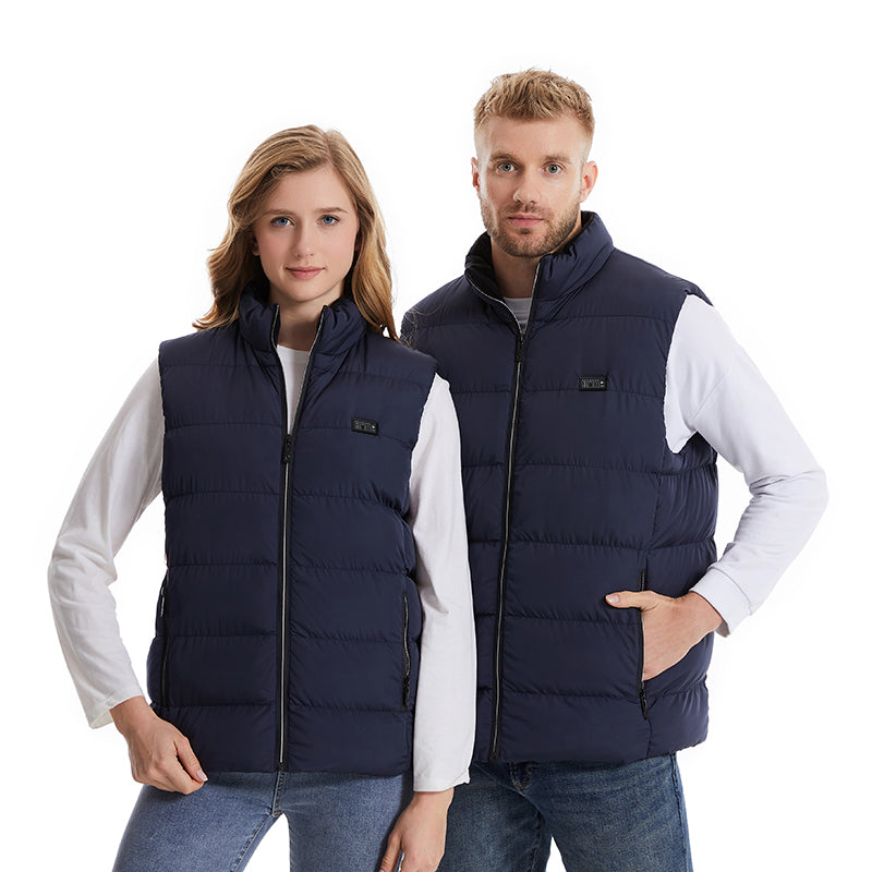 4 Control 21 Carbon Fiber Heating Pads Heated Body Warmer Vest for Women Men 3 Heat Adjustable Electric USB Charging Thermal Gilet