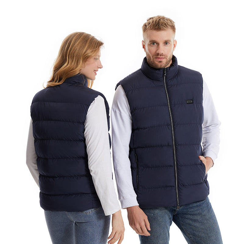 4 Control 21 Carbon Fiber Heating Pads Heated Body Warmer Vest for Women Men 3 Heat Adjustable Electric USB Charging Thermal Gilet