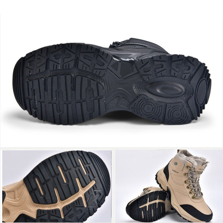 Heated Boots for Men Women, Waterproof Winter Snow Boots with 2*7000mAh Rechargeable Batteries, 3-Level Warming, Electric Foot Warmer for Indoor & Outdoor Use, Heated House Slippers