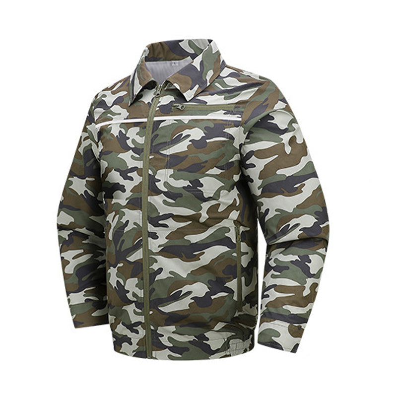 Cooling Fan Jacket for Men Women, Battery Powered 4 Fans Air Conditioned Work Uniform with Usb Reflective Stripe Cooling Fan Clothe for Outdoor Activities In Hot Weather