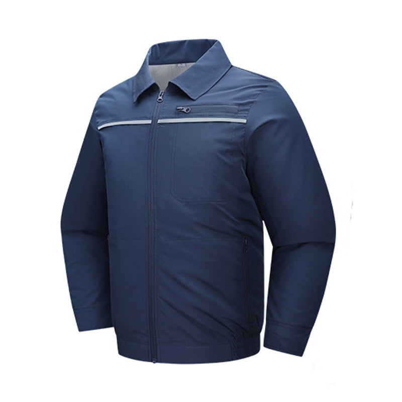 Cooling Fan Jacket for Men Women, Battery Powered 4 Fans Air Conditioned Work Uniform with Usb Reflective Stripe Cooling Fan Clothe for Outdoor Activities In Hot Weather