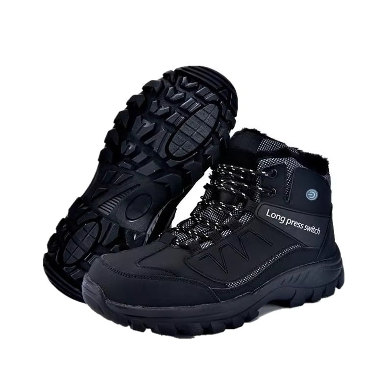 Electric Rechargeable Heated Sneakers for Women Men With 2*6000mAh Rechargeable Batteries, 3-Level Heating Models, 40℃-65℃ Winter Shoes for Indoor Outdoor Activities