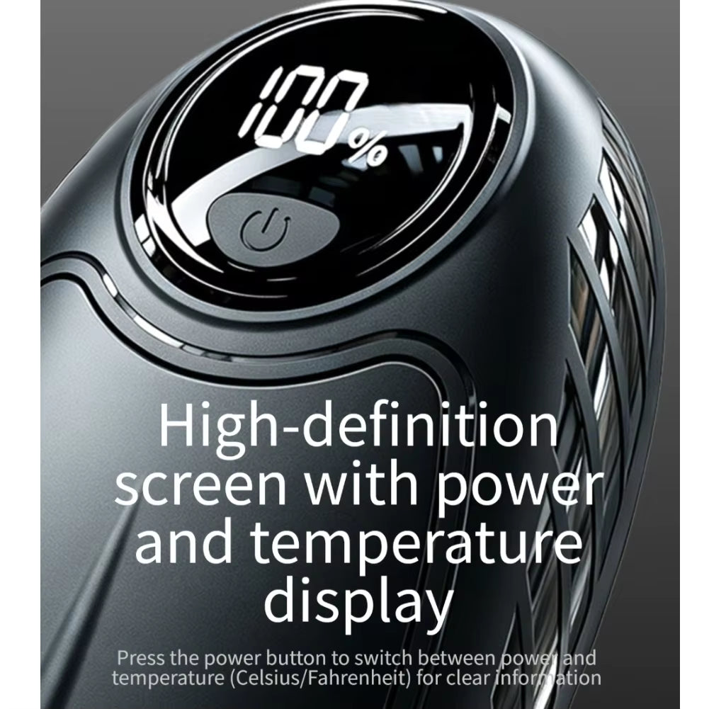 Dual-function Magnetic Hand Warmer with USB Charging, Portable Rechargeable Pocket Heater with Digital Display Detachable Design