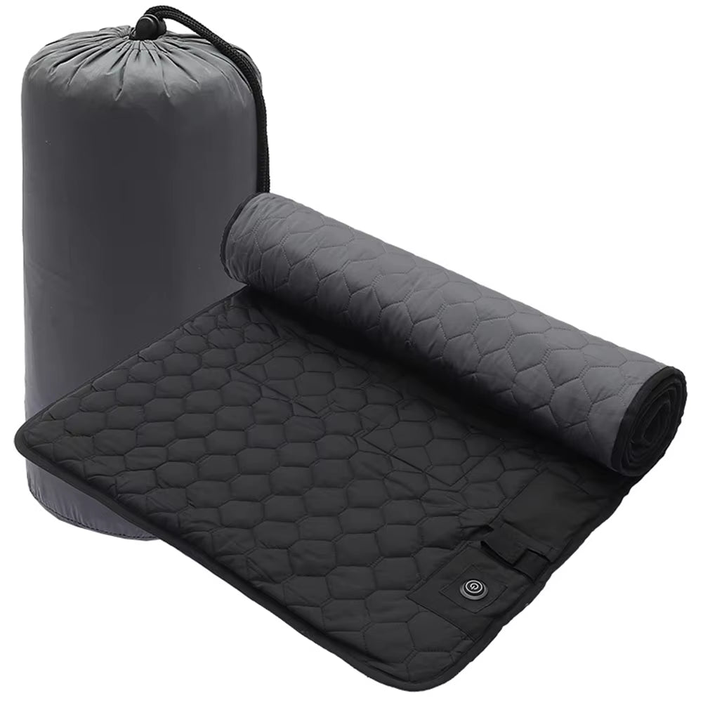Heated Sleeping Bag Liner - 7 Heating Zones 3-Level Adjustable USB Electric Heating Sleeping Bag Pads Heated Mat for Outdoor Camping Tent Sleeping Mattress Thermalpad Foot Warmer - Firoth