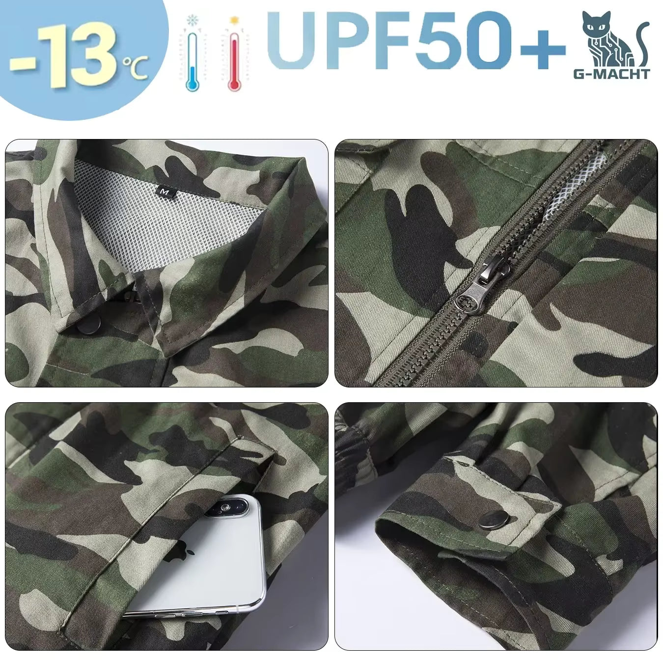 Summer Cooling Fan Jacket for Men Women, Adjustable 4-Speed Wearable Air Conditioning Workwear for Construction Gardening Outdoor Activities Fishing Hiking Workers
